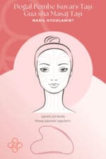 Gua Sha Taşı Pembe Kuvars Yüz Masaj Aleti Doğal Taş Sertifikalı - Görsel 4