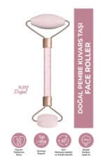 Pembe Kuvars Face Roller Yüz Masaj Taşı